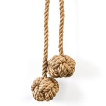 Double Knot Jute Curtain Tieback